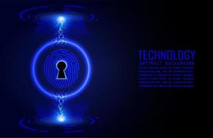 Modern Cybersecurity Technology Background with padlock vector