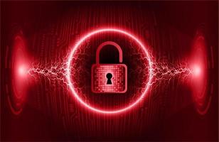 Modern Cybersecurity Technology Background with padlock vector