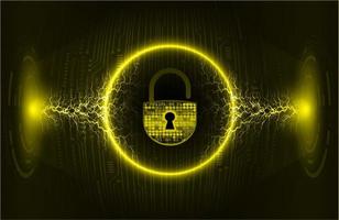 Modern Cybersecurity Technology Background with padlock vector