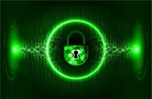 Modern Cybersecurity Technology Background with padlock vector