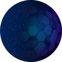 globe bleu technologie moderne png