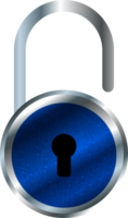 Modern Technology Padlock Crop-out png