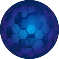 globe bleu technologie moderne png