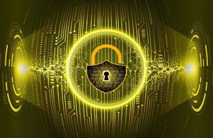 Modern Cybersecurity Technology Background with padlock vector