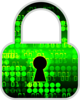 Modern Technology Padlock Crop-out png