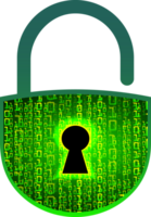 Modern Technology Padlock Crop-out png