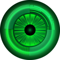 recorte de ojo de tecnología moderna png