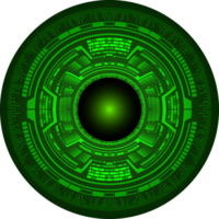 recorte de ojo de tecnología moderna png