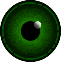 recorte de ojo de tecnología moderna png