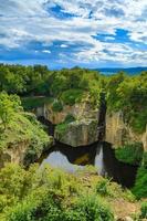 Quarry lake in Hungary photo