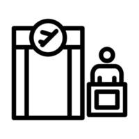 Boarding Gate Icon Design vector