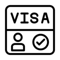 diseño de icono de visa vector