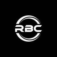 diseño del logotipo de la letra rbc en la ilustración. logotipo vectorial, diseños de caligrafía para logotipo, afiche, invitación, etc. vector