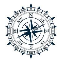 Compass with a Rose of winds. vector