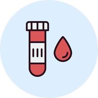 sangre muestra vector icono