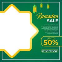 ramadan social media template vector