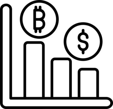 icono de vector de gráfico