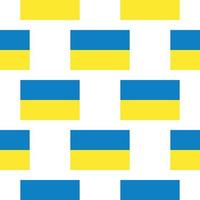 Seamless Pattern Line Ukraine Flag. Thin Outline National Background. vector