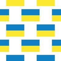 Seamless Pattern Line Ukraine Flag. Thin Outline National Background. vector