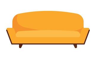 Minimalist Sofa Icon Animated Vector Illustration Isolated on White Background