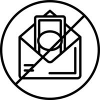 No Envelope Vector Icon