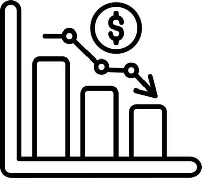 icono de vector de gráfico