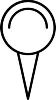 Push Pin Vector Icon