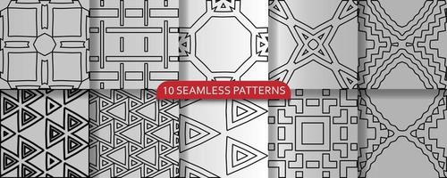 black and white seamless pattern vector