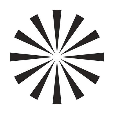 sun burst radial icon