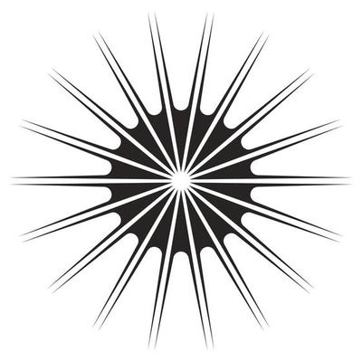 sun burst radial icon