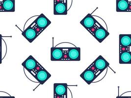 Radio seamless pattern design repeat textile design fabric print vector