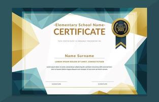 Modern Education Certificate Design Template vector