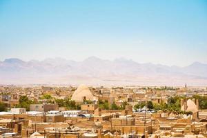 parte superior ver de el antiguo ciudad de maybod irán propiedad de antiguo Persia. foto