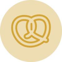 diseño de icono de vector de pretzel