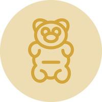 Gummy Bear Vector Icon Design