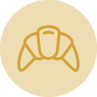 Croissant Vector Icon Design