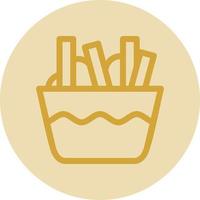 Poutine Vector Icon Design