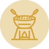 diseño de icono de vector de fondue