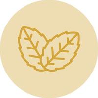 Herb Leaf Vector Icon Design