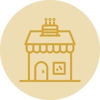 Cake Shop Vector Icon Design