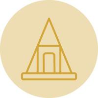 Nubian Pyramids Vector Icon Design