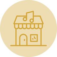 Music Shop Vector Icon Design