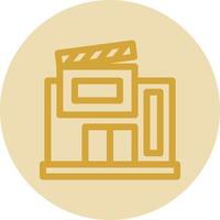 diseño de icono de vector de estudio de cine