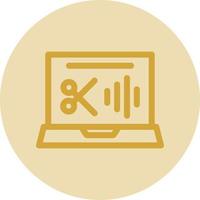 Audio Editing Vector Icon Design