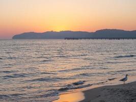 binz beach on rugen island in germany photo