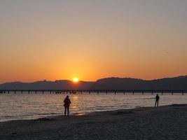 binz beach on rugen island in germany photo