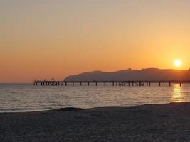 el isla de rugen en el báltico mar foto