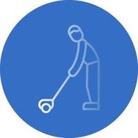 diseño de icono de vector de jugador de golf