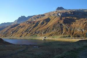 hiking in the swiss alps photo