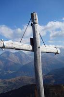 hiking in the swiss alps photo